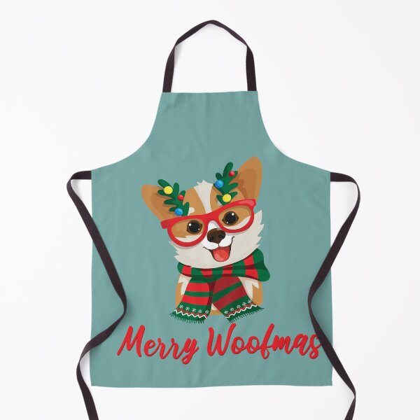 Item preview, Merry Christmas Winter Holiday Happy Dog designed and sold by ArtByKattie.
