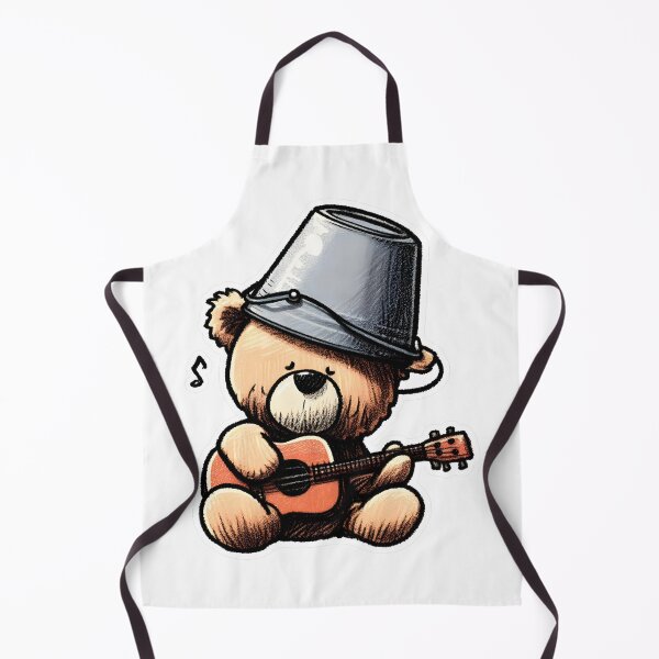 Item preview, TEDDY BEAR STICKER PLAYING THE GUITAR designed and sold by carlarmes.
