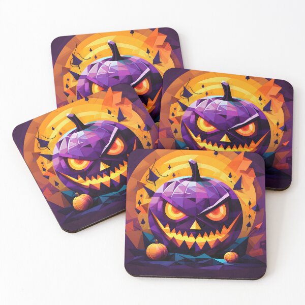 Item preview, Pumpkin Glow: Halloween Coaster designed and sold by Digital-Printer.