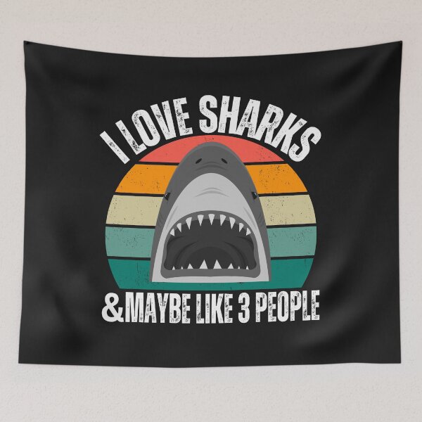 Item preview,    I love sharks  and maybe like 3 people designed and sold by erozzz.