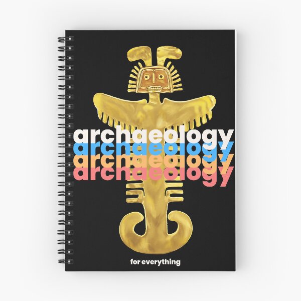 Item preview, Archeology for everything - Illustration of Prehispanic Anthropozoomorphic Artifact in Gold - Retro Art designed and sold by Carola-art.