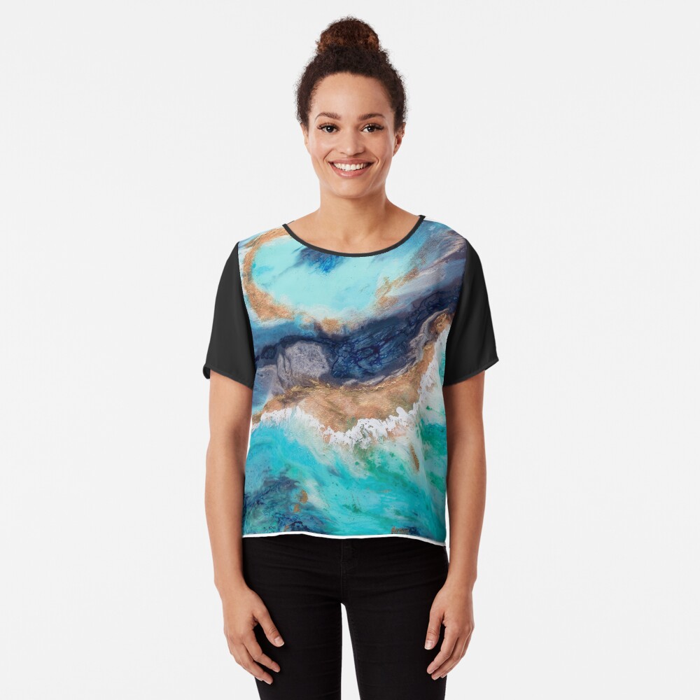 The Great Barrier Reef Chiffon Top