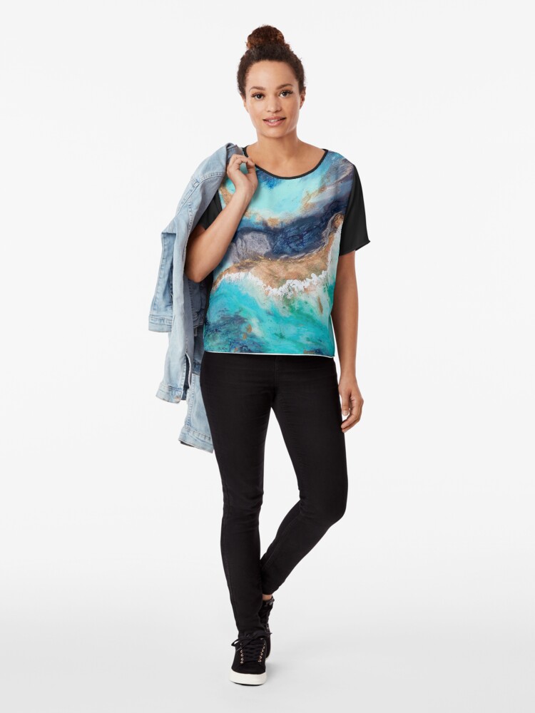 Alternate view of The Great Barrier Reef Chiffon Top