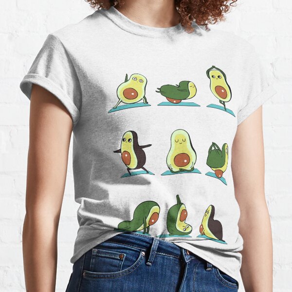 Avocado Yoga T-Shirts for Sale