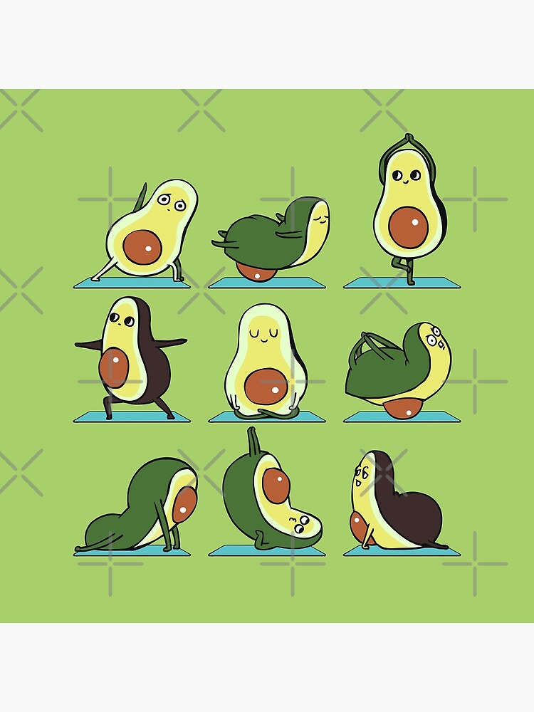 Avocado Yoga by Huebucket