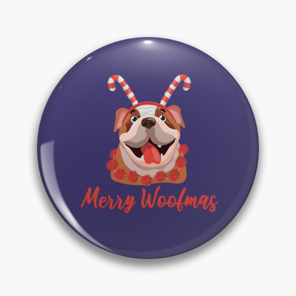 Item preview, Merry Christmas Winter Holiday Happy Dog  designed and sold by ArtByKattie.