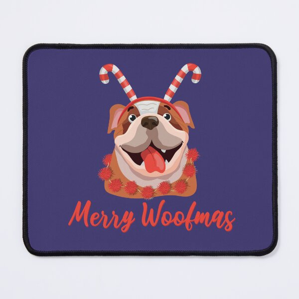 Item preview, Merry Christmas Winter Holiday Happy Dog  designed and sold by ArtByKattie.
