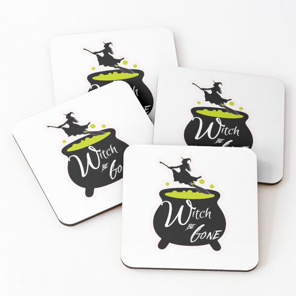 Item preview, Cast Away the Cauldron with 'Witch Be Gone' Halloween Sticker designed and sold by ImagStation.