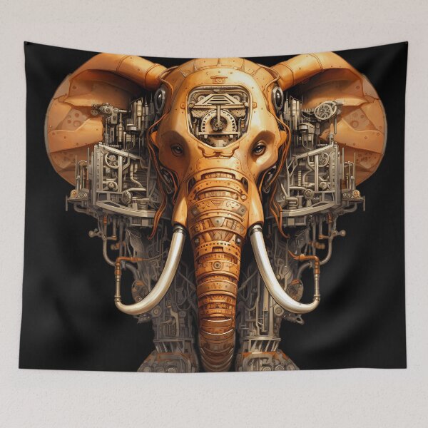 Item preview, "Steampunk Elephant" designed and sold by Art-Vortex-fr.
