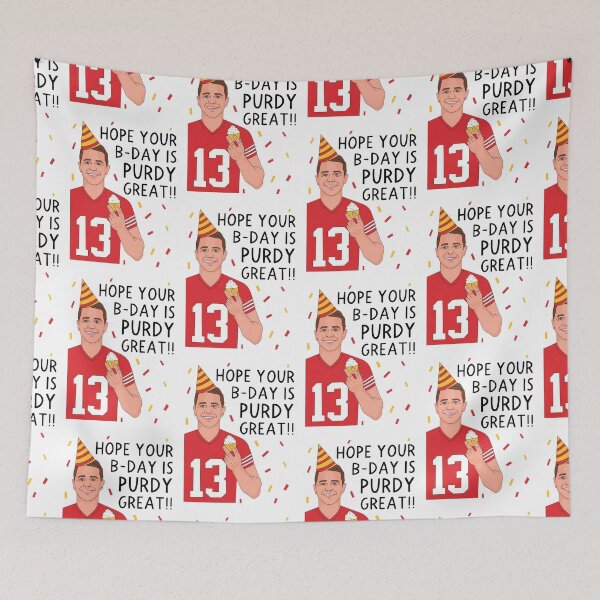 Item preview, Brock Purdy Hope Your Birthday is Purdy Great designed and sold by Curtina.