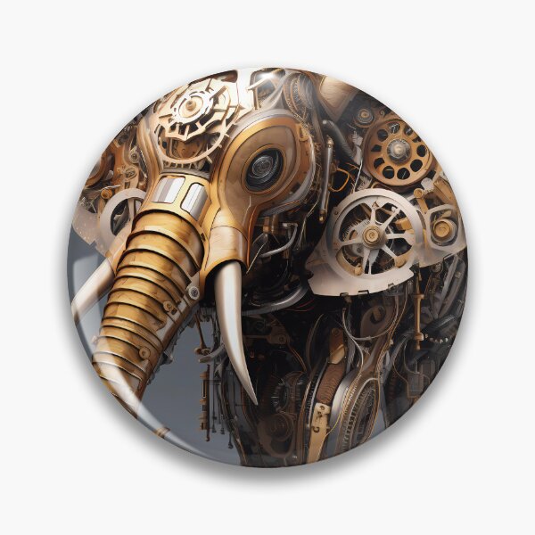 Item preview, "Steampunk Elephant" designed and sold by Art-Vortex-fr.