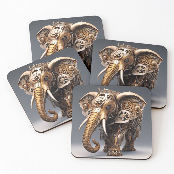 Item preview, "Steampunk Elephant" designed and sold by Art-Vortex-fr.