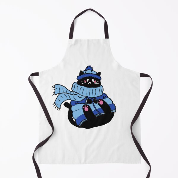 Item preview, Gatito bufanda azul designed and sold by Moonmothman11.