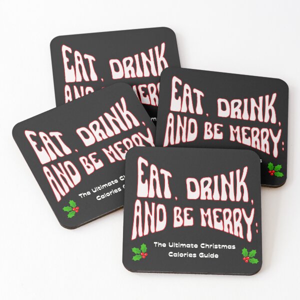 Item preview, Christmas gift ideas, "Eat, Drink, and Be Merry designed and sold by LindaLG.