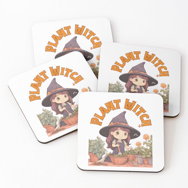 Item preview, A cute plant-lover Witch designed and sold by Mariana Piana.