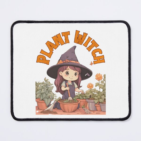 Item preview, A cute plant-lover Witch designed and sold by Mariana Piana.
