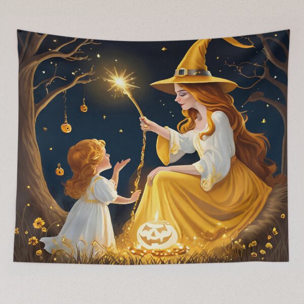 Item preview, Good Witch Watching Over Child designed and sold by KoliBabb.