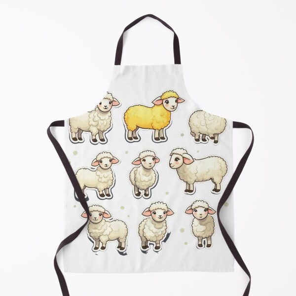 Item preview, Pack Of Sheep Stickers designed and sold by NicolasGlowArt.