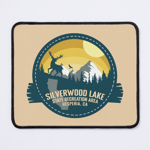 Item preview, Silverwood Lake State Recreation Area California - CA Retro Souvenir Badge designed and sold by mountainfad.