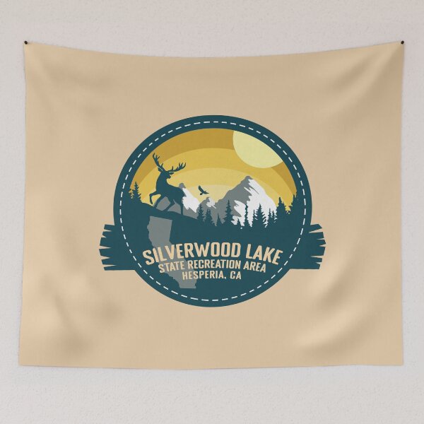 Item preview, Silverwood Lake State Recreation Area California - CA Retro Souvenir Badge designed and sold by mountainfad.