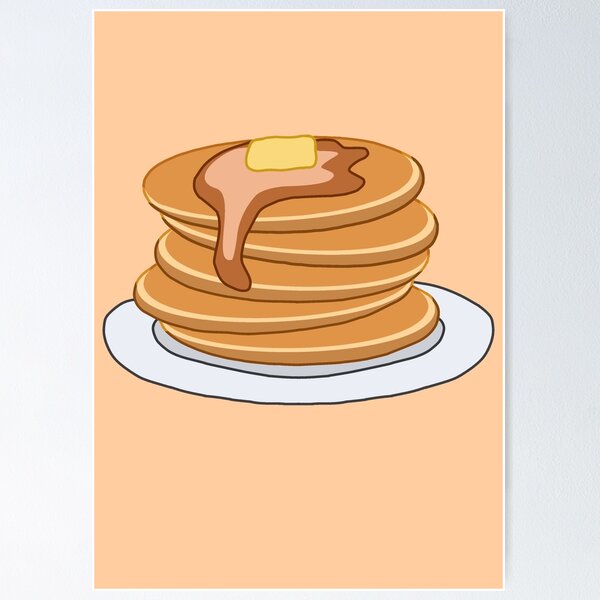 Item preview, Pancakes for Two Doodle designed and sold by LifeOnJupiter.