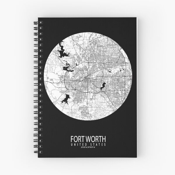 Item preview, Fort Worth City Map of Texas, USA - Full Moon designed and sold by deMAP.