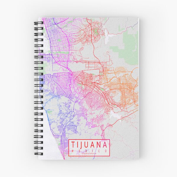Item preview, Tijuana City Map of Mexico - Colorful designed and sold by deMAP.