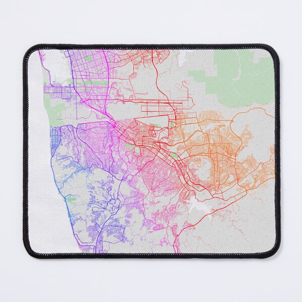 Item preview, Tijuana City Map of Mexico - Colorful designed and sold by deMAP.