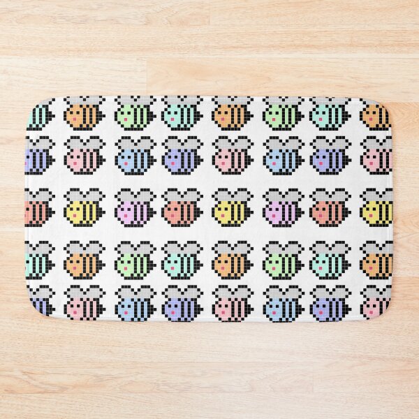 Item preview, Pixel Art Pastel Bees - Set of 9 designed and sold by Alisha wood.