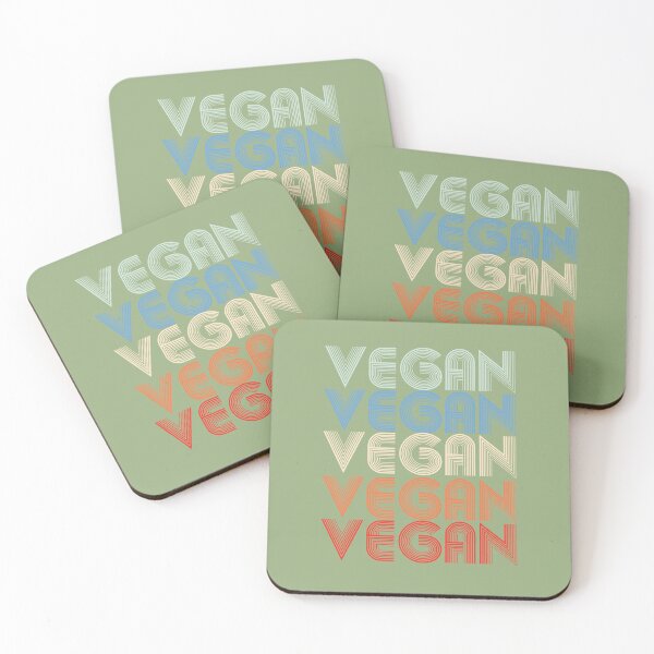 Item preview, Vida vegana retro basada en plantas veganas designed and sold by ArtMeetsPizza.