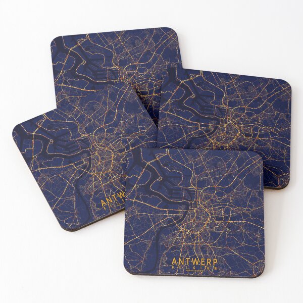 Item preview, Antwerp, Belgium - City At Night designed and sold by deMAP.