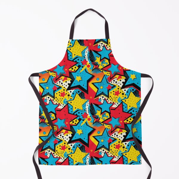 Item preview, Vibrant Abstract Pop Art Stars Pattern designed and sold by ShantyShawn.