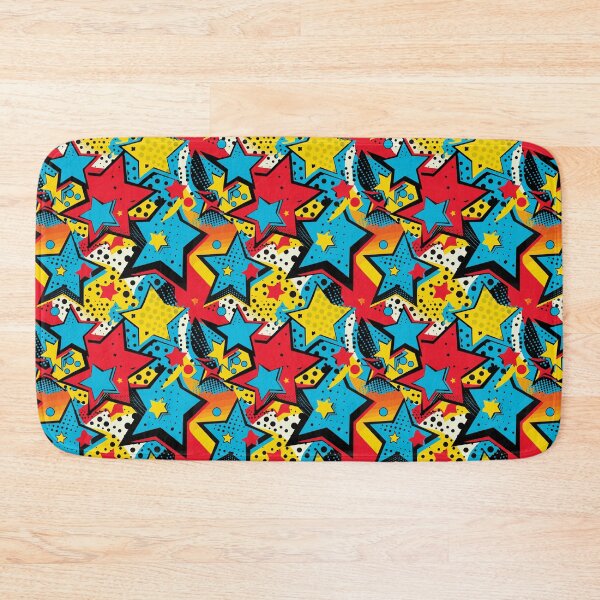 Item preview, Vibrant Abstract Pop Art Stars Pattern designed and sold by ShantyShawn.