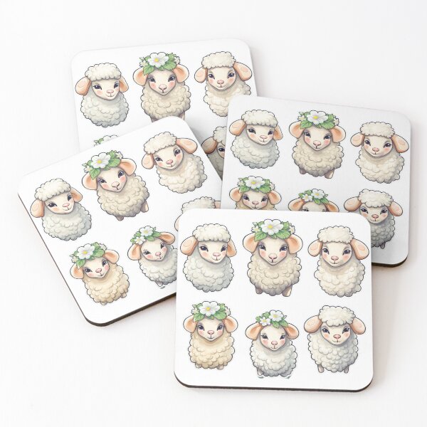 Item preview, Sticker Pack Of Sheep designed and sold by NicolasGlowArt.