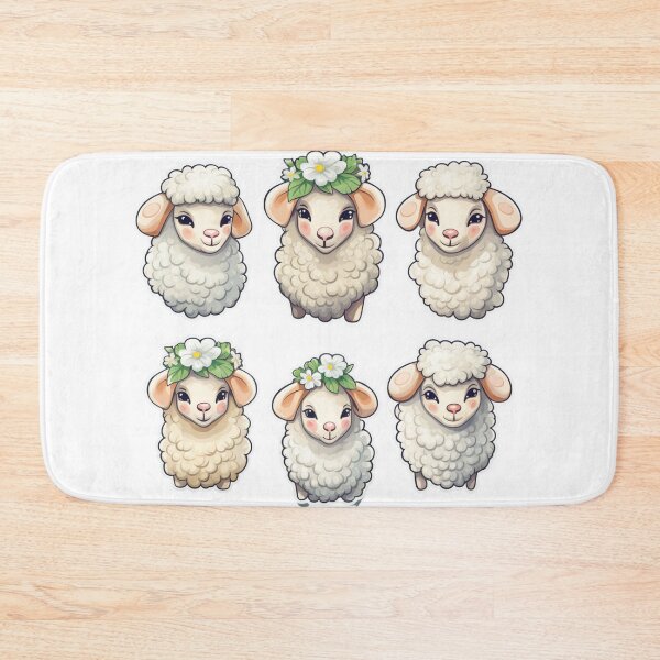 Item preview, Sticker Pack Of Sheep designed and sold by NicolasGlowArt.