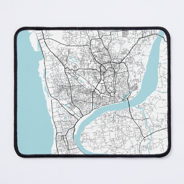 Item preview, Chattogram City Map of Bangladesh - Circle designed and sold by deMAP.