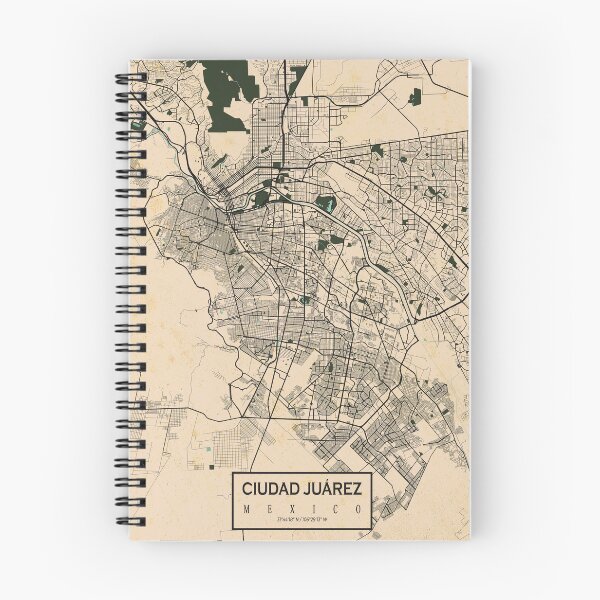 Item preview, Ciudad Juárez City Map of Mexico - Vintage designed and sold by deMAP.