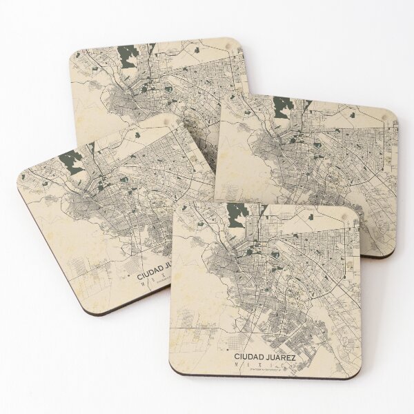 Item preview, Ciudad Juárez City Map of Mexico - Vintage designed and sold by deMAP.