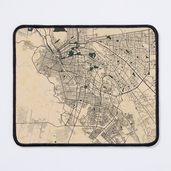 Item preview, Ciudad Juárez City Map of Mexico - Vintage designed and sold by deMAP.