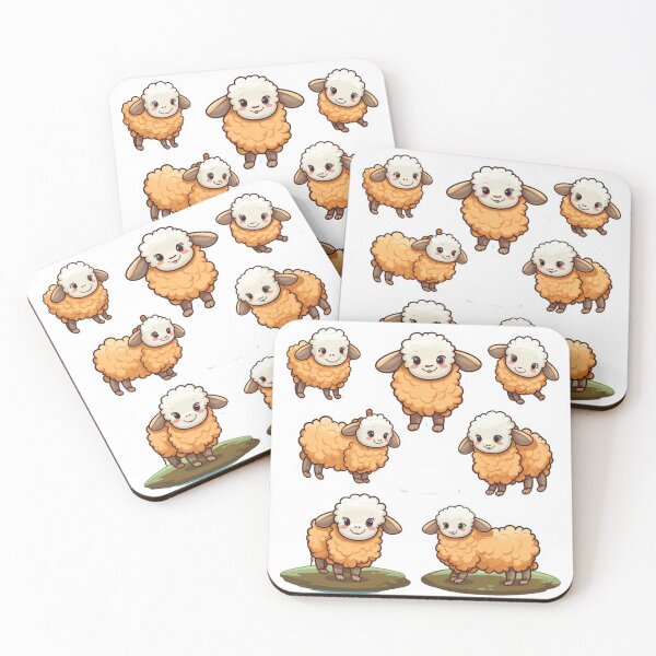 Item preview, Sticker Pack Of Cute Sheep designed and sold by NicolasGlowArt.