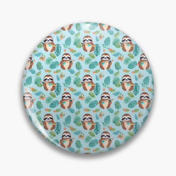 Item preview, Slothy Summer: Adorable Sloth Enjoying the Sunshine designed and sold by qoodesignstudio.