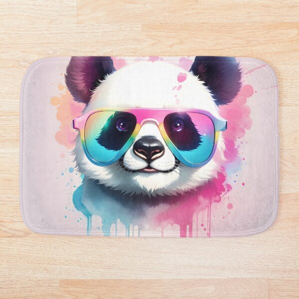Aperçu de l'œuvre ours avec des lunettes colorées créée et vendue par InnovaDigital.