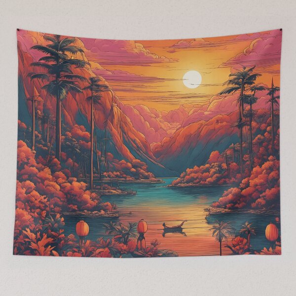 Item preview, Serene Sunset designed and sold by AccordingtoAI.