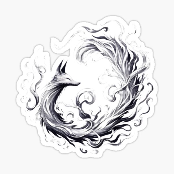 Kitsune dream Sticker