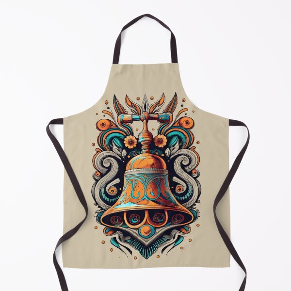Item preview,  Tribal Tattoo art Handbell  designed and sold by AfroBeeHouse.