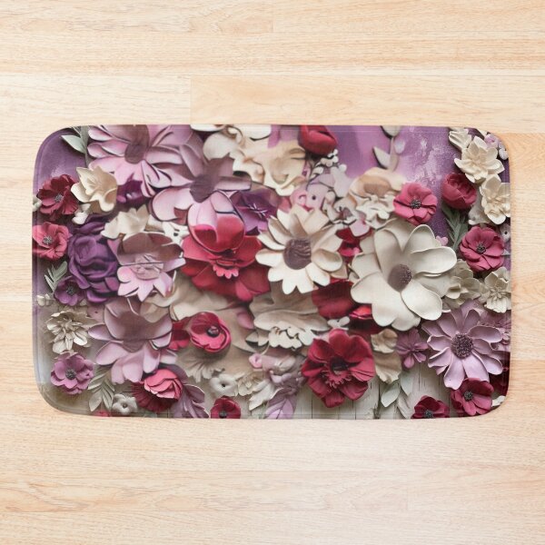 Item preview, 3-dimensional colorful flowers art print designed and sold by dcrc.