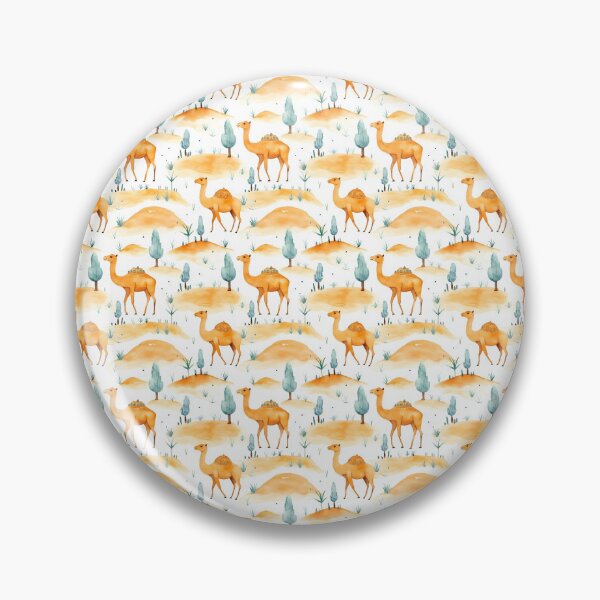 Item preview, Sun-kissed Serenity: Adorable Camel in a Summer Oasis designed and sold by qoodesignstudio.