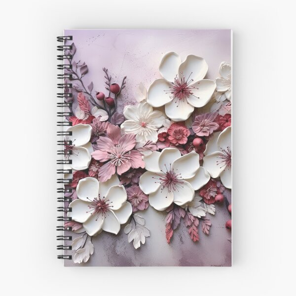 Item preview, 3 dimensional colorful flowers art print designed and sold by dcrc.