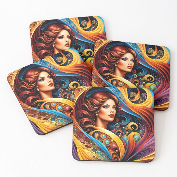 Item preview, Woman Surrounded by Fractal Designs designed and sold by Caehleb.