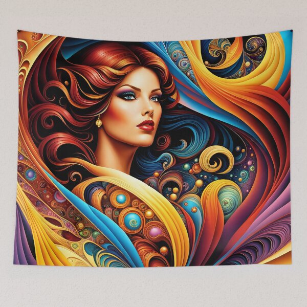 Item preview, Woman Surrounded by Fractal Designs designed and sold by Caehleb.